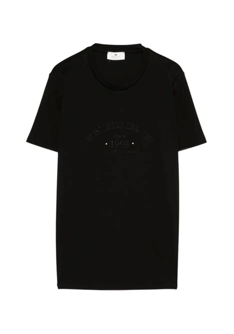 T-shirt with Embroidered Logo ELISABETTA FRANCHI | sweaters | MA01761E2110